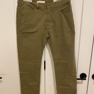 Billy Reid 5 Pocket Pant - Size 33 / Moss Green